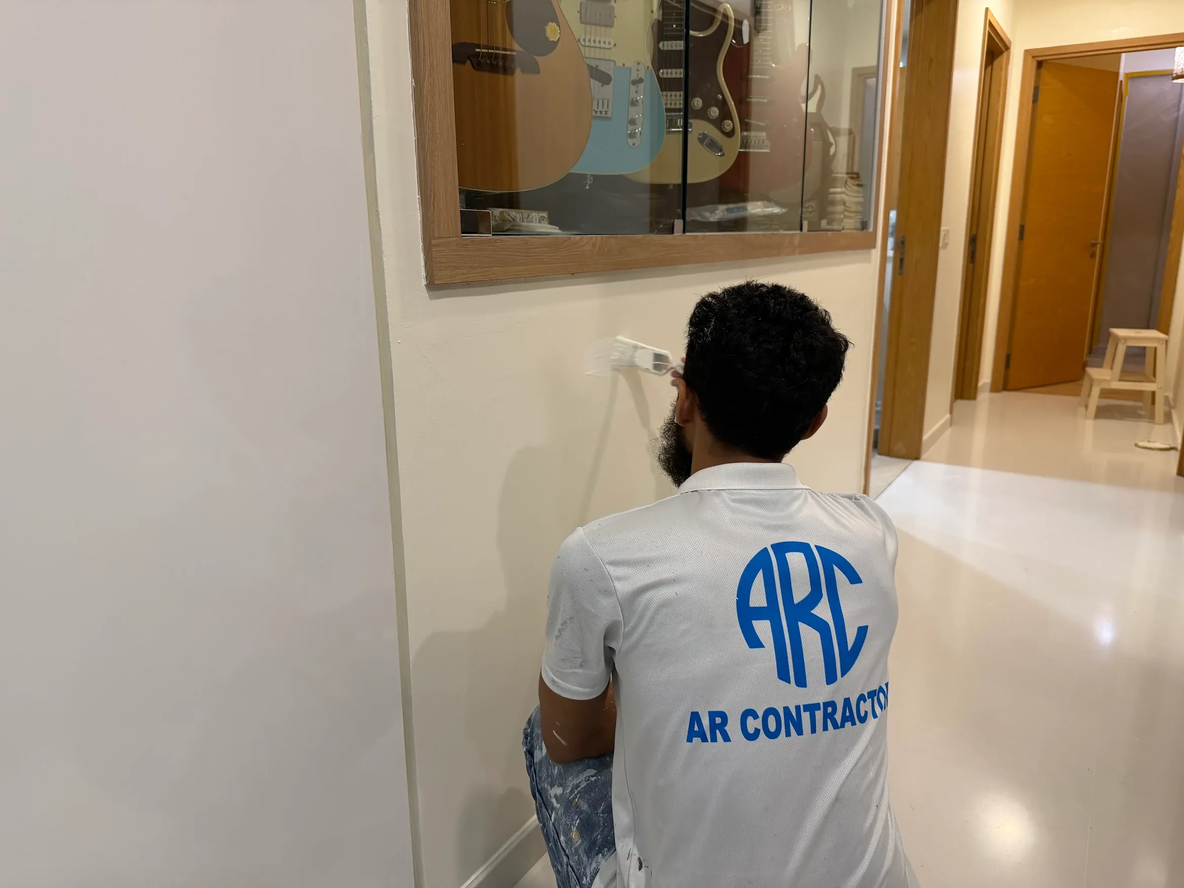 Interior repainting across multiple floors